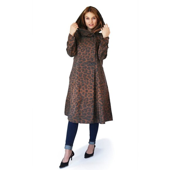 Mycra Pac Donatella Leopard Tea Raincoat Brown 0-P